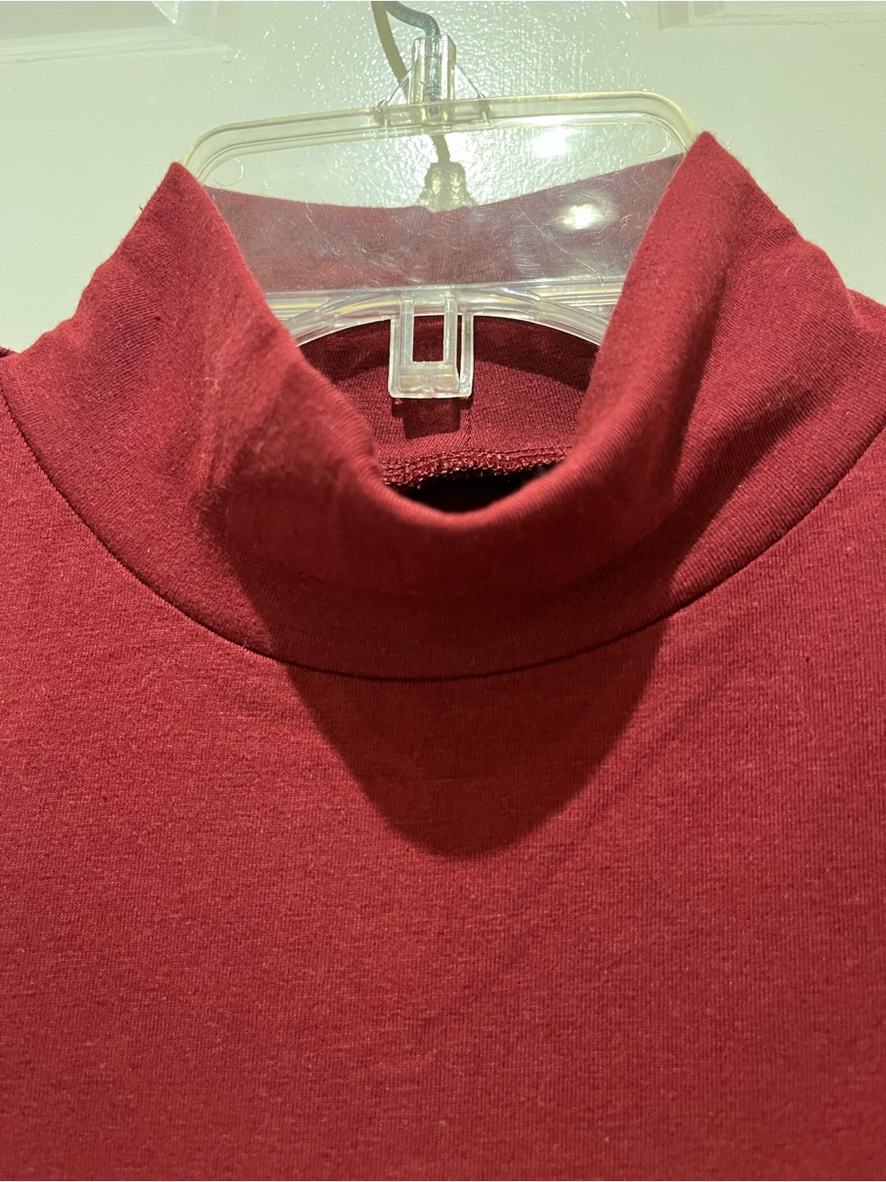 NWT GAP Mockneck Long-Sleeve Top in Burgandy Size Small - Picture 8 of 13